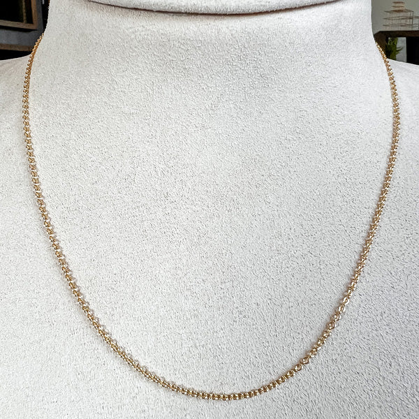 18k Gold Cable Chain