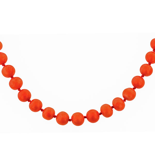 Antique Coral Bead Necklace
