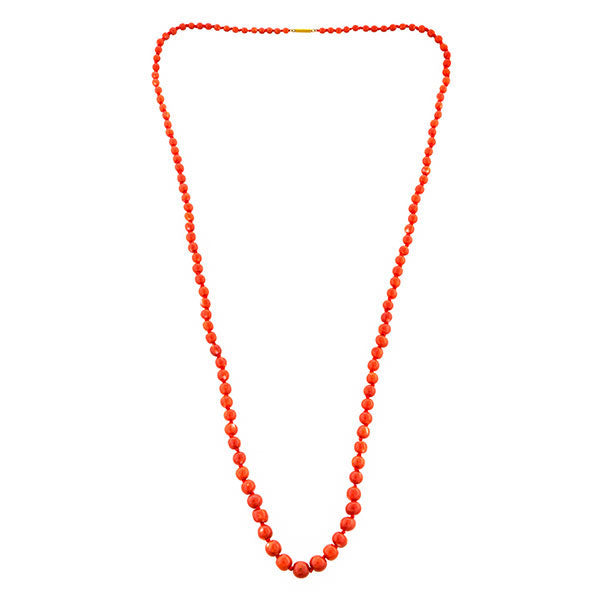 Antique Coral Bead Necklace