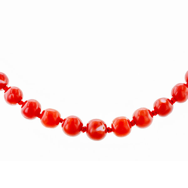 Antique Coral Bead Necklace