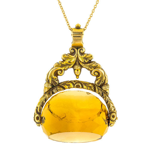 Antique Citrine Fob