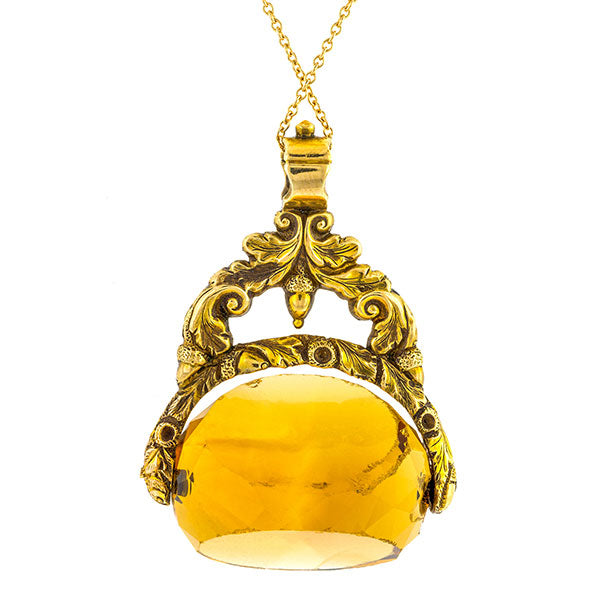 Antique Citrine Fob