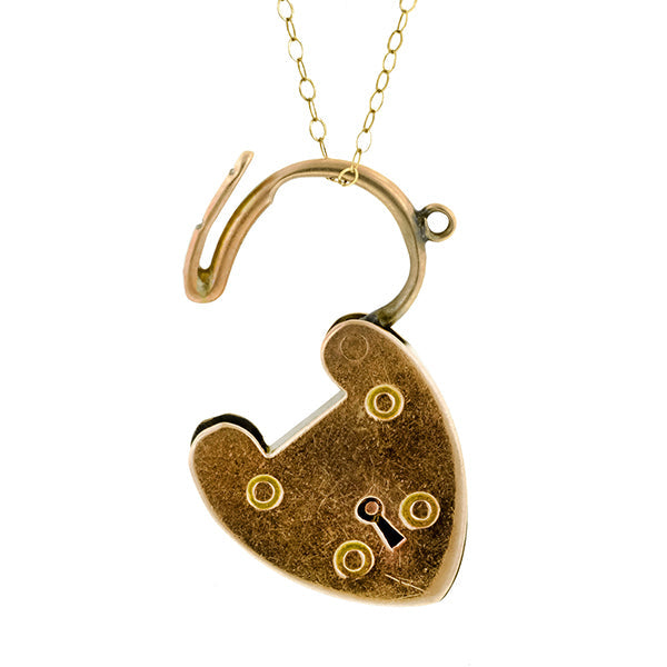 Antique Heart Padlock