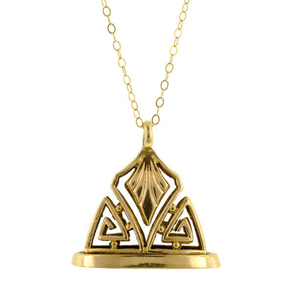 Antique Fob Charm Pendant Necklace