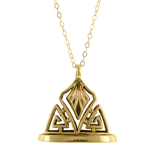 Antique Fob Charm Pendant Necklace