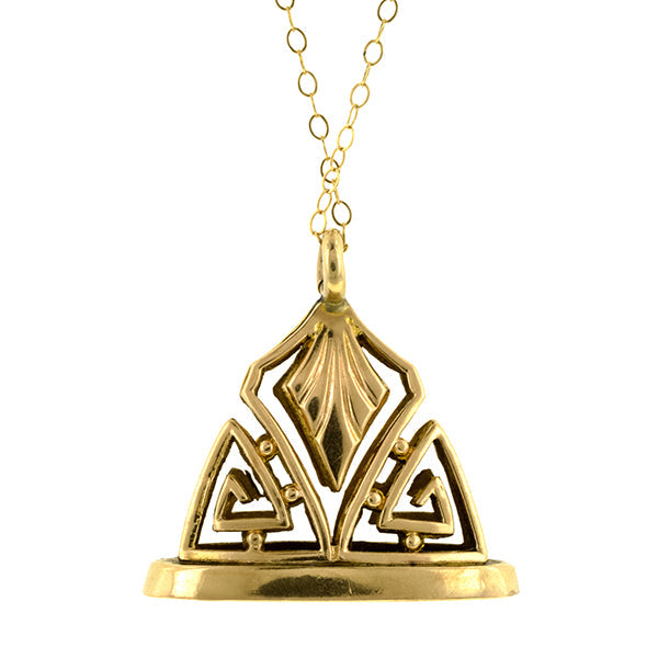 Antique Fob Charm Pendant Necklace