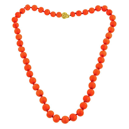 Antique Coral Bead Necklace