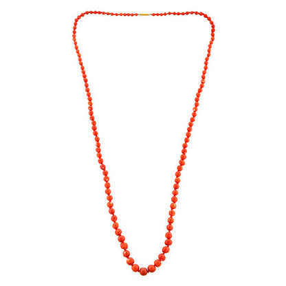Antique Coral Bead Necklace