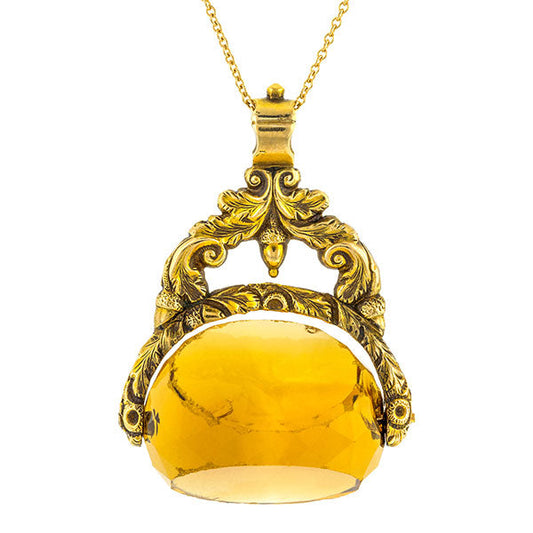Antique Citrine Fob