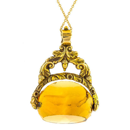 Antique Citrine Fob