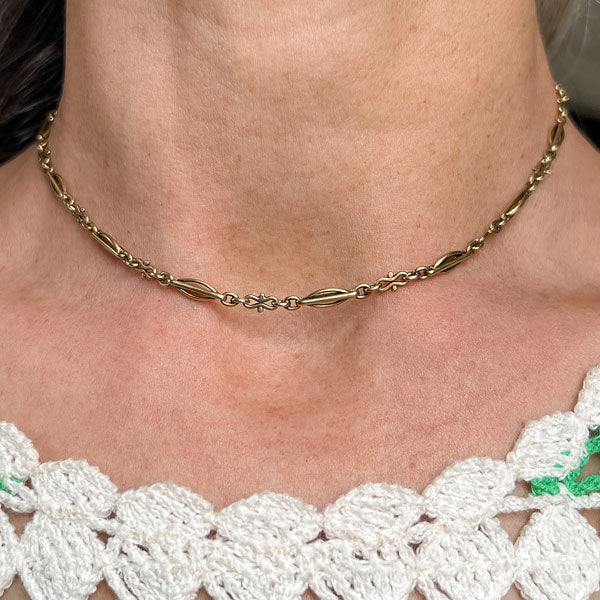 Antique Fancy Link Watch Chain