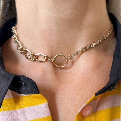 Antique Fancy Link Chain Necklace