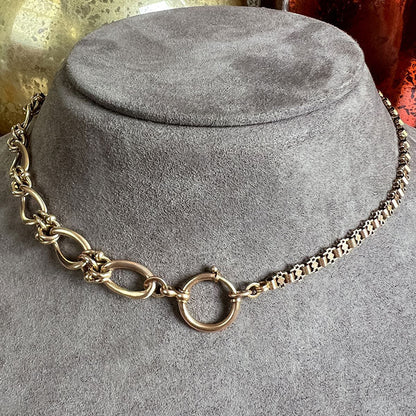 Antique Fancy Link Chain Necklace