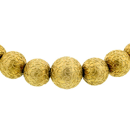 Antique Etruscan Revival Bead Necklace