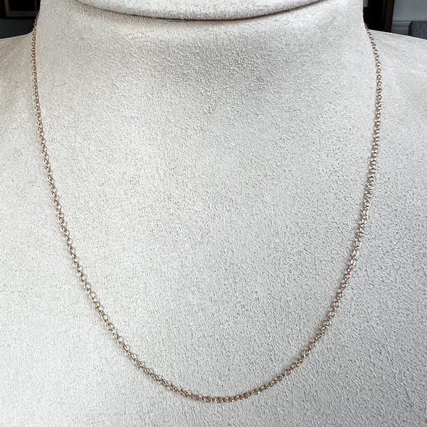 18k Gold Fine Cable Chain