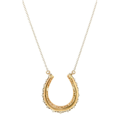 Antique Diamond Horseshoe Necklace